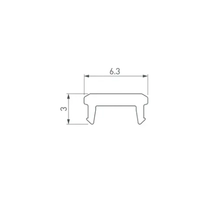 Экран SL-BEVEL-W21-2000 OPAL (Arlight, Пластик)