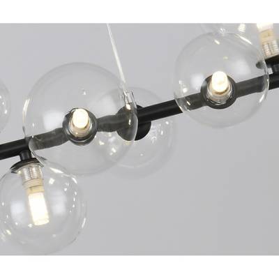09408-10,19 Люстра Иона черный w120*28 h200 G9 50W+Led 17W (4000K) (Led лампы в комплекте 4000К)