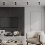 359338 OVER NT24 370 черный Светильник накладной светодиодный IP20 LED 10W/3W 3000K 1090Лм 170-265V ARISTO