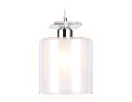 Подвесной светильник со сменной лампой TR3577 CH/CL хром/прозрачный E27 max 40W D150*1025