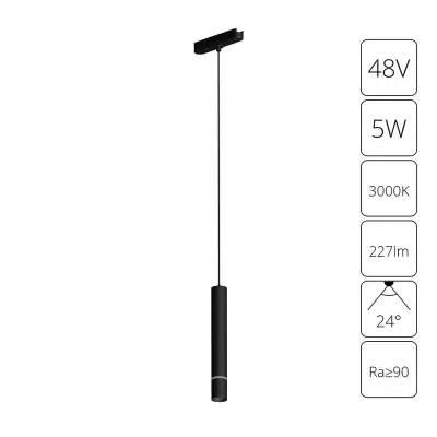 Магнитный трековый светильник Arte Lamp RAPID A1159PL-1BK, 1хLED