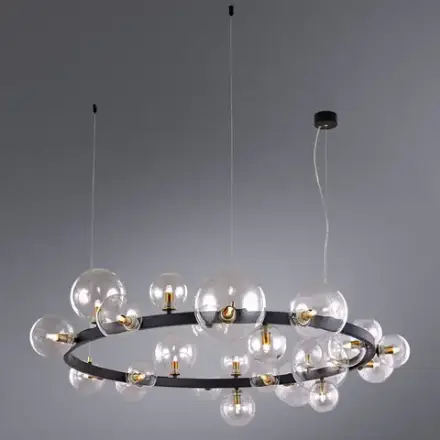 Подвесная люстра Arte Lamp VINCENT A7790SP-24BK, 24хG9
