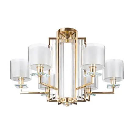 Люстра Crystal Lux NICOLAS SP-PL6 GOLD/WHITE 3401/306