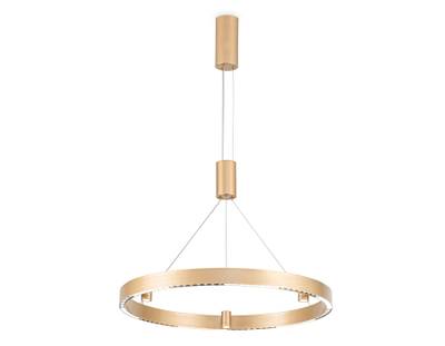 Светильник подвесной светодиодный FL5846/1+3 GD золото 40W 3000K/4200K/6400K D600*1200 (без ПДУ)