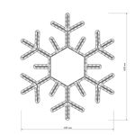 Фигура ARD-SNOWFLAKE-M5-600x600-216LED White (230V, 15W) (Ardecoled, IP65)
