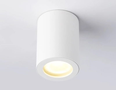 Светильник накладной TN22797 WH белый IP44 GU10 max 12W D65*90