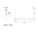 Подвес Аника черный w150*10 h200 Led 32W (3000K)