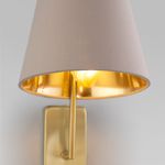 Настенный светильник с тканевым абажуром 60173/1 латунь