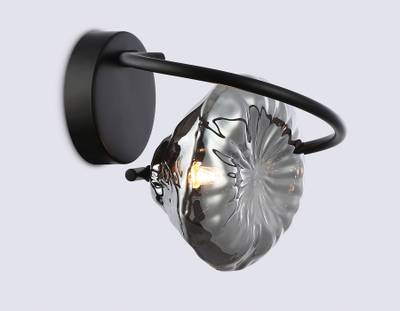 Светильник настенный LH15005 BK/SM черный/дымчатый G9 max 40W 195*210*170