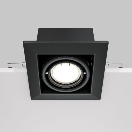 Встраиваемый светильник Metal Modern GU10 1x50Вт DL008-2-01-B. TM Maytoni