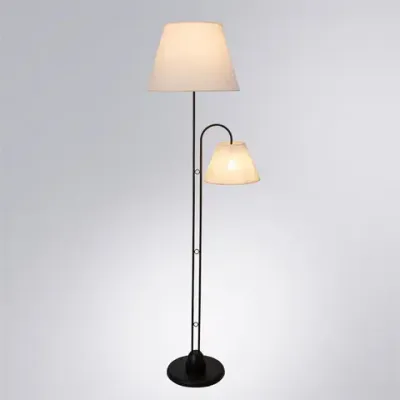Торшер Arte Lamp ALEA A5068PN-2BK, 2хE27