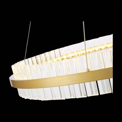 SL383.223.01 Светильник подвесной ST-Luce Матовое золото/Прозрачный LED 1*60W 3000K