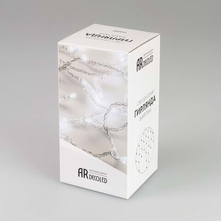 Светодиодная гирлянда ARD-EDGE-CLASSIC-2400x600-CLEAR-88LED-FLASH Gold (230V, 6W) (Ardecoled, IP65)