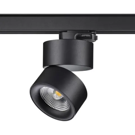 358787 PORT NT21 315 черный Трехфазный трековый светодиодный светильник IP20 LED 25W 4000K 2200Лм 100-265V GRODA