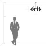 816086 Люстра DUMO 8х40W E14 БЕЛЫЙ МАТОВЫЙ/ЗОЛОТО