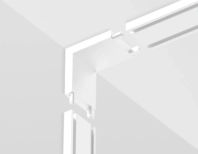 Коннектор угловой внутренний для накладного шинопровода Magnetic Ultra Slim GV1103 WH белый IP20 48V 26*26*26