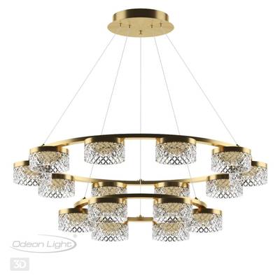 5032/96L L-VISION ODL24 447 античн.бронза/металл/акрил Люстра LED 96W 4000K 6333лм FIVRE