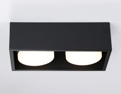 Светильник накладной TN70829/2 BK черный GX53/2 max 12W 200*100*60