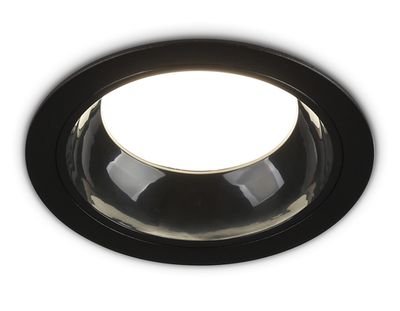 Светильник встраиваемый TN52336 SBK/GBK черный песок/черный глянец GX53 max 12W D115*25