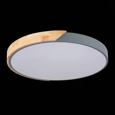 SLE200972-01 Светильник потолочный Серый, Светлое дерево/Белый LED 1*45W 3000K/4000K/6000K