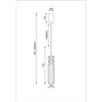Подвесной светильник Arte Lamp CRYSTAL A2942SP-1BK, 1хLED
