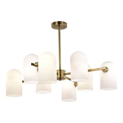 SLE1047-302-08 Люстра потолочная Бронза/Молочно-белый E14 8*40W