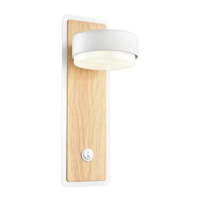 8263/1W COMFI LN26 металл, белый/дерево Бра GX53 LED 1*7W 220V LELAND