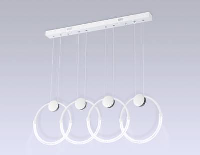 Светильник светодиодный подвесной FL10598/4 WH/CH белый/хром 4200K 45W 940*20*1200 (Без ПДУ)