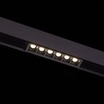 ST361.446.06 Магнитный трековый светильник Черный LED 1*6W 4000K 532Lm Ra&gt;80 36° IP20 L115xW22xH44 48V