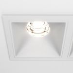Встраиваемый светильник Alfa LED 4000K 2x10Вт 36°, DL043-02-10W4K-SQ-W. TM Maytoni