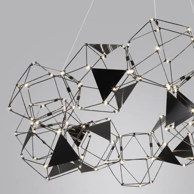 5087/56L L-VISION ODL25 505 черный хром/металл Люстра LED 56W 4000K 3360Лм TRELLIS