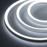 Светодиодная лента герметичная MOONLIGHT-3D-A168-15x15mm 24V White6000 (7.2 W/m, IP67, 2835, 5m, wire x1) (Arlight, Силикон)
