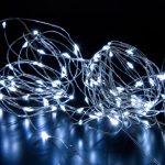 Светодиодная гирлянда нить "Роса" белый 10м IP20 400-008 белый, LED