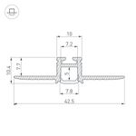 Профиль PIK-F-HIDE-2000 (Arlight, Алюминий)