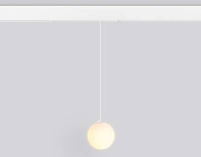 Светильник светодиодный диммируемый для шинопровода Magnetic 220V GL1441 WH/FR белый/белый матовый IP20 10W 3000K-6400K 120° D120 H1500 (Без ПДУ)