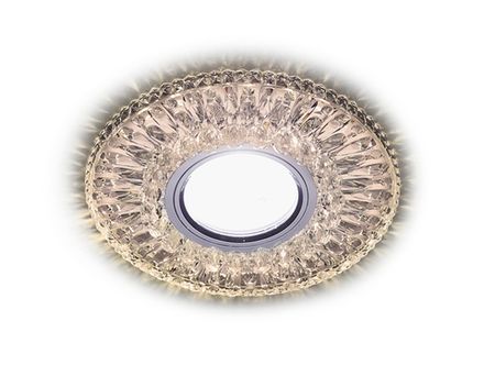 Встраиваемый точечный светильник со светодиодной лентой S380 CL/WW хром/прозрачный MR16+3W(LED WARM)