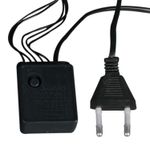 A-001A LED WW гирлянда светодиодная 10м 100LED с контроллером, зеленый провод
