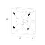 Фасадный светильник Arte Lamp ALGOL A1445AL-1BK, LED