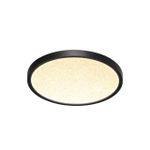 7662/24L MITRA LED SN 56 Светильник пластик/белый/черный LED 24Вт 3000/4000K D300 IP40 OMEGA BLACK