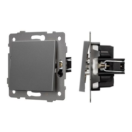 Механизм выключателя одноклавишный проходной SWT-MKP1-PL-GR-V (250V, 10A) (Arlight, -)