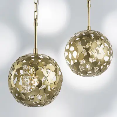 727011 Люстра VERONA 1х40W E14 ЗОЛОТО/ПРОЗРАЧНЫЙ Lightstar