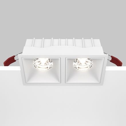 Встраиваемый светильник Alfa LED 4000K 2x15Вт 36° Dim Triac, DL043-02-15W4K-D-SQ-W. TM Maytoni