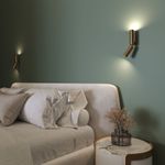 Настенный светодиодный светильник в стиле лофт 40020/1 LED латунь