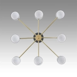 8240/8C COMFI LN26 239 черный/латунь, металл/акрил Люстра потолочная LED GX53 8*7W 220V LANIKA