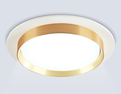 Светильник встраиваемый TU5012 WH/GD белый/золото IP20 GX70 D150*45