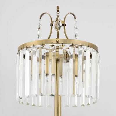 Citilux Инга CL335833 Настольная лампа хрустальная Бронза