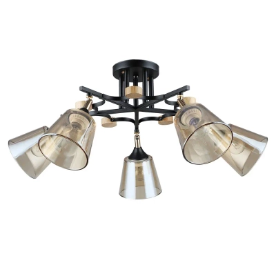 Потолочная люстра Arte Lamp GLASSY A5078PL-5BK, 5хE27