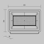Прожектор Flood 4000К 150Вт IP 65, FL001-L150B4K. TM Maytoni