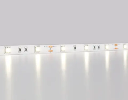 Светодиодная лента GS1802 5050 30Led/ 7.2W m/ 12V IP20 4500K/ 5000*10*1.87mm/ кратность резки 100mm (2 конт.)