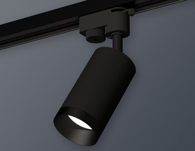 Комплект трекового светильника XT6323061 SBK/PBK черный песок/черный полированный MR16 GU5.3 (A2521, C6323, N6131)